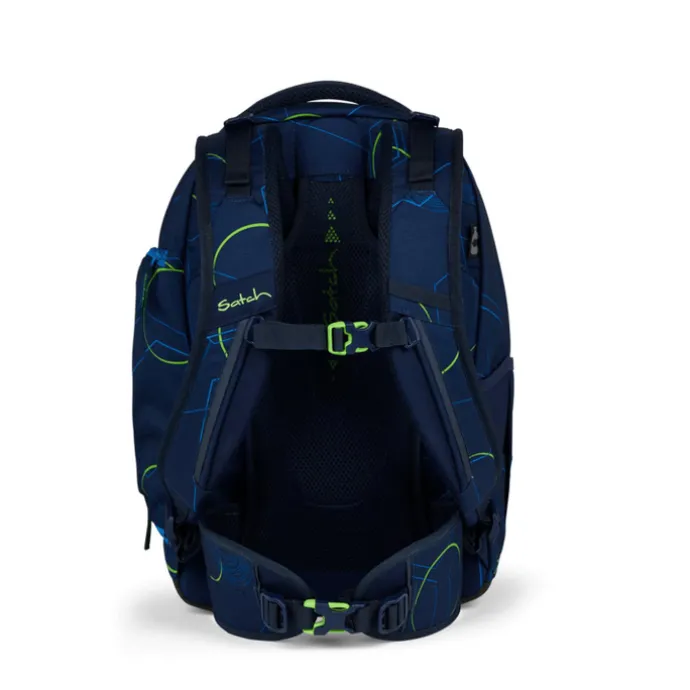Satch Match School Backpack blue tech