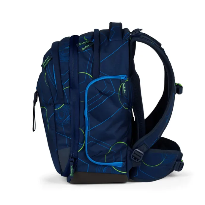 Satch Match School Backpack blue tech