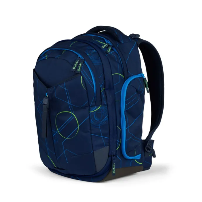 Satch Match School Backpack blue tech