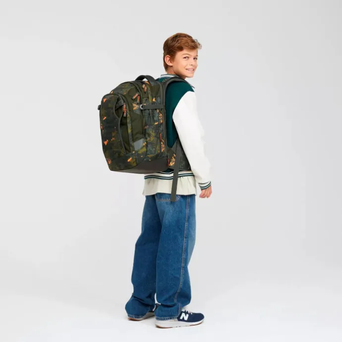 Satch Match School Backpack jurassic jungle