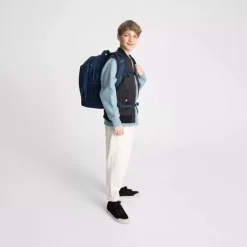 Satch Pack School Backpack blue tech
