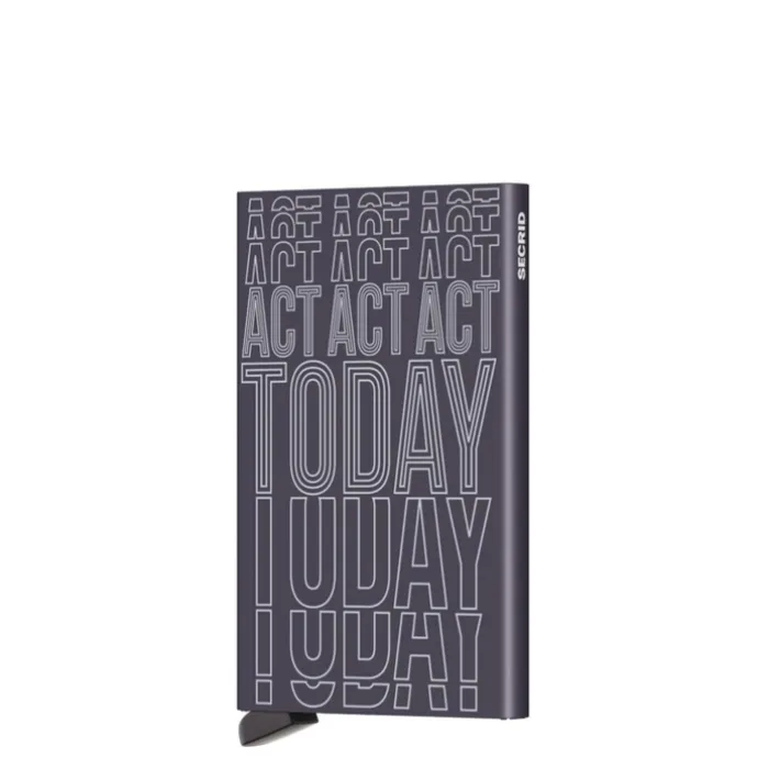 Secrid Cardprotector Laser act today dark purple