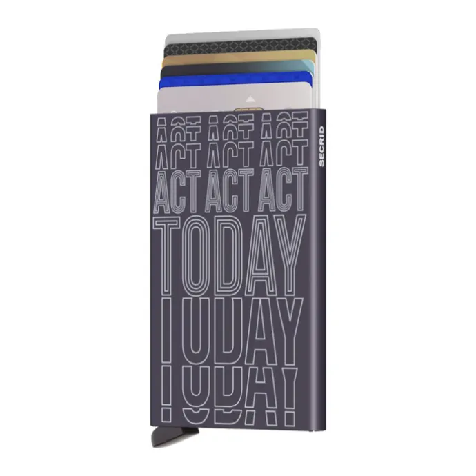 Secrid Cardprotector Laser act today dark purple