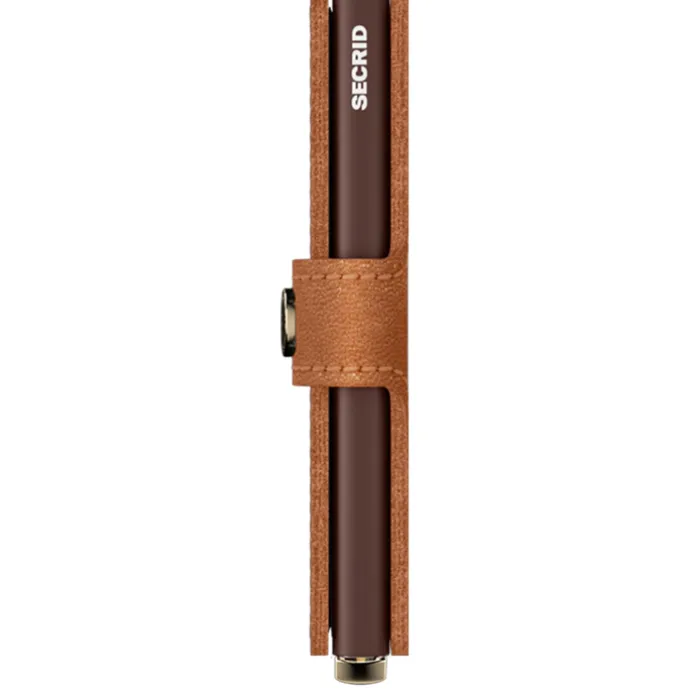 Secrid Miniwallet Emboss Lines cognac