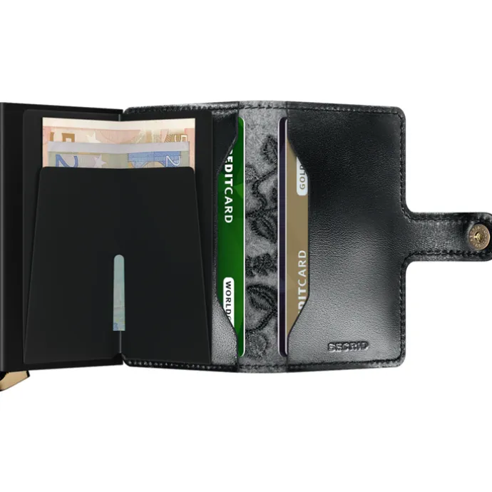 Secrid Miniwallet Premium Stitch Floral black