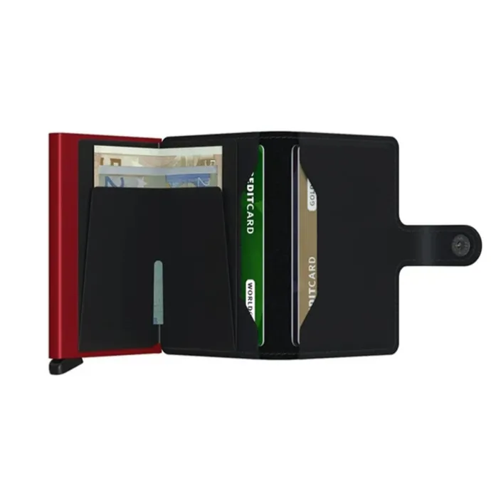 Secrid Miniwallet Wallet Matte black & red