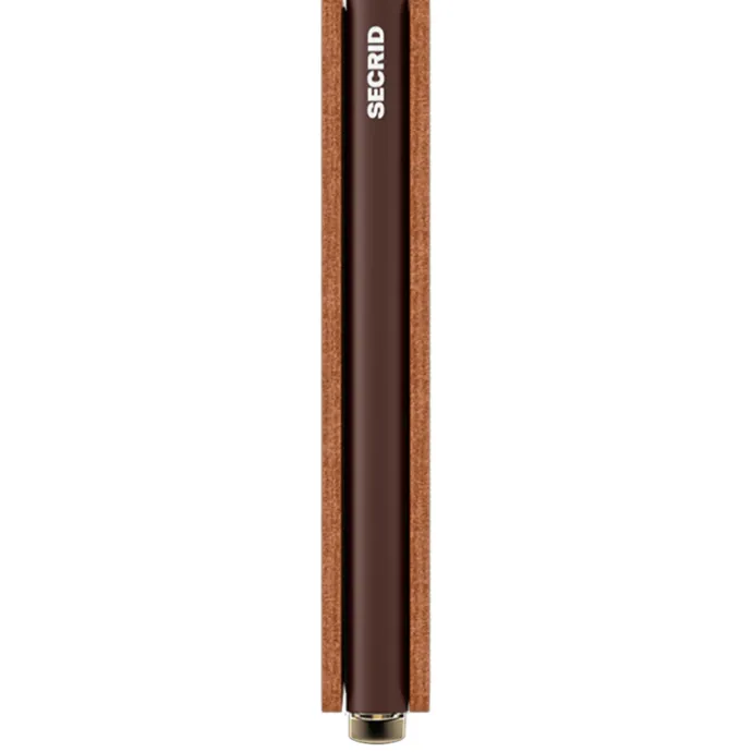 Secrid Slimwallet Emboss Lines cognac