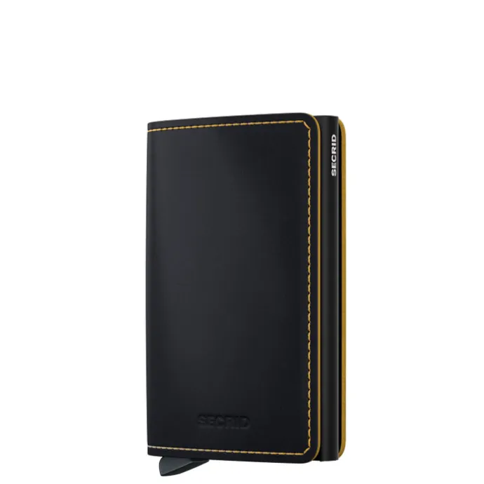 Secrid Slimwallet Matte black ochre