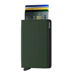 Secrid Slimwallet Portemonnee Matte green & black