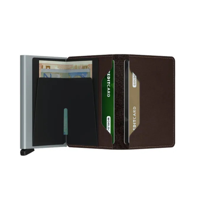 Secrid Slimwallet Portemonnee Original dark brown