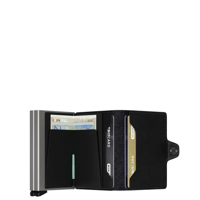 Secrid Twinwallet Portemonnee black leather