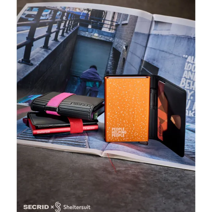 Secrid x Sheltersuit Bandwallet TPU black-fuchsia
