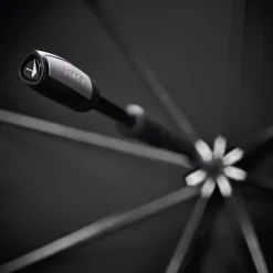 Senz Large Stick Stormparaplu black reflective