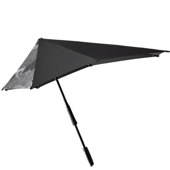 Senz Large Stick Stormparaplu guz black