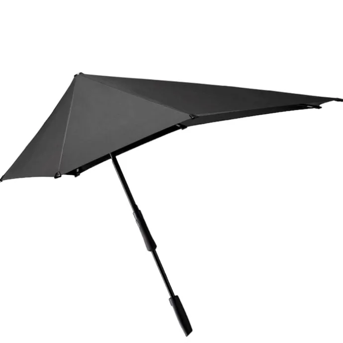 Senz Large Stick Stormparaplu pure black