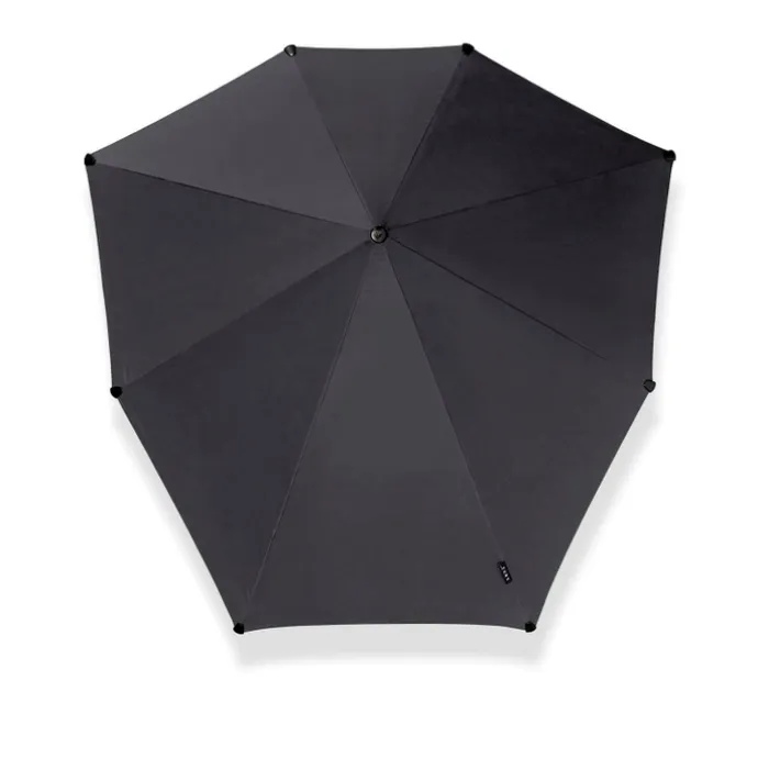 Senz Large Stick Stormparaplu pure black