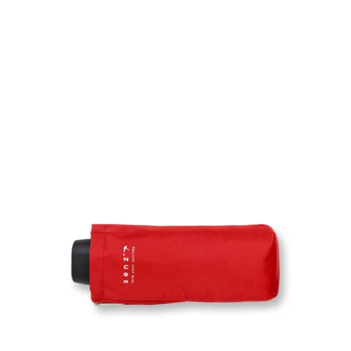 Senz Micro Manual Opvouwbare Stormparaplu passion red