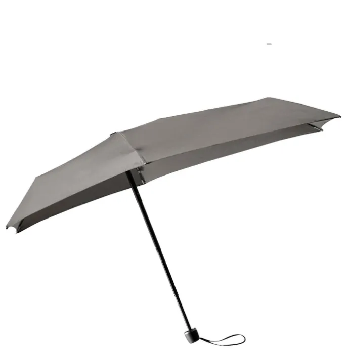 Senz Micro Manual Opvouwbare Stormparaplu silk grey