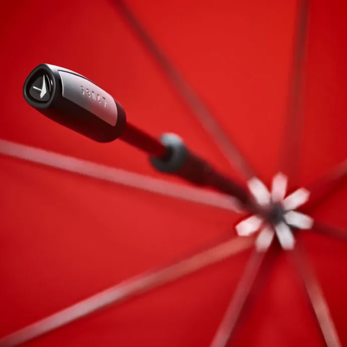 Senz XXL Stick Stormparaplu passion red