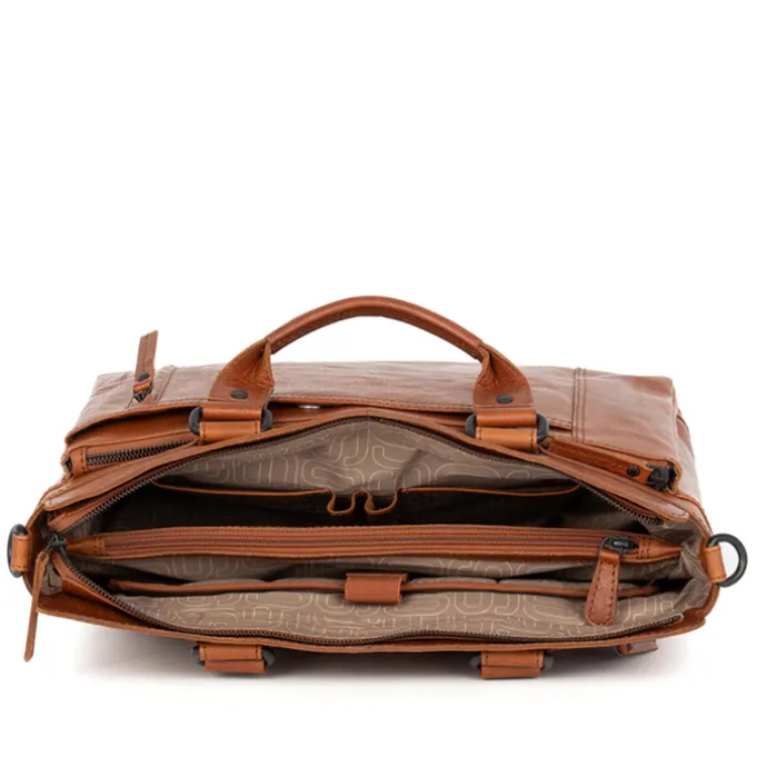 Spikes & Sparrow Bennie Business Bag brandy