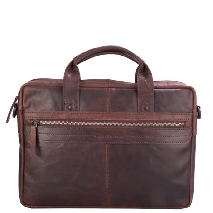 Spikes & Sparrow Briefcase dark brown