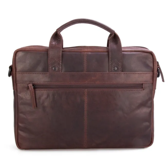 Spikes & Sparrow Briefcase dark brown