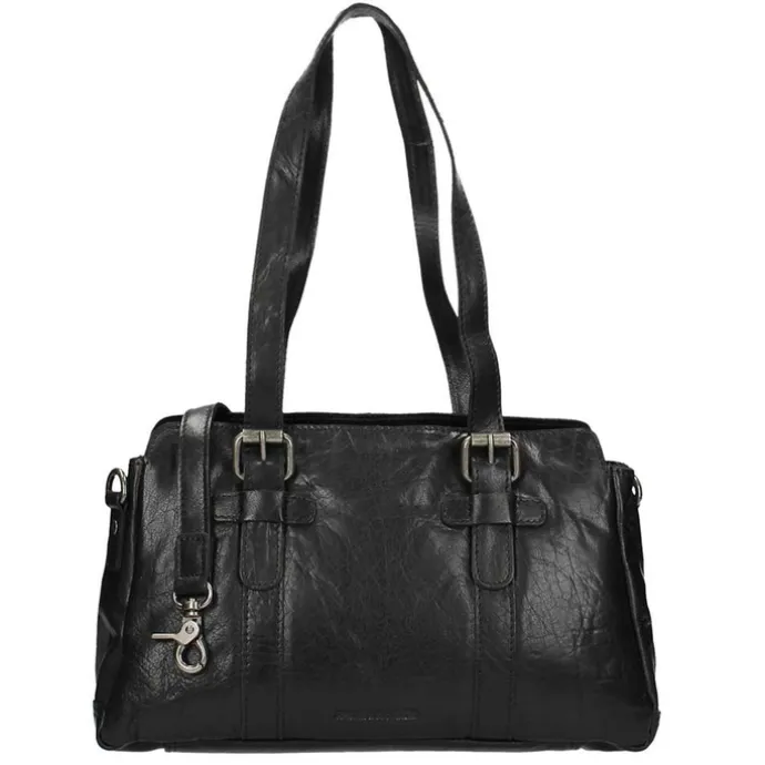 Spikes & Sparrow Bronco Dames Schoudertas black