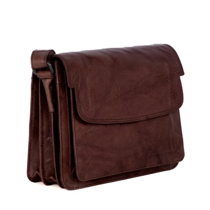 Spikes & Sparrow Frédérique Flapbag d brown
