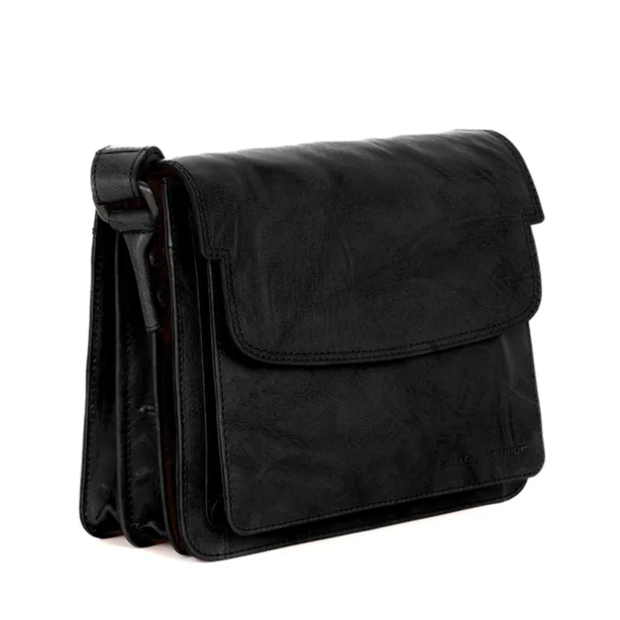 Spikes & Sparrow Frédérique Flapbag black