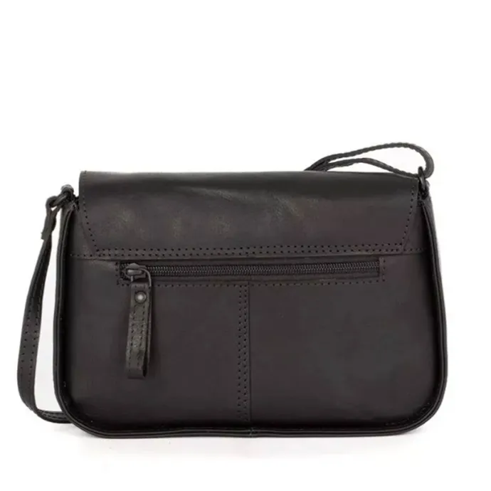 Spikes & Sparrow Jana Flap Bag black