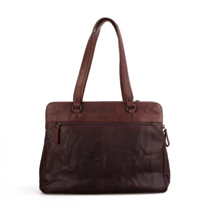 Spikes & Sparrow Laptop Shoulderbag brandy II