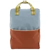 Sticky Lemon Colourblocking Backpack Large blueberry willow brown pear green