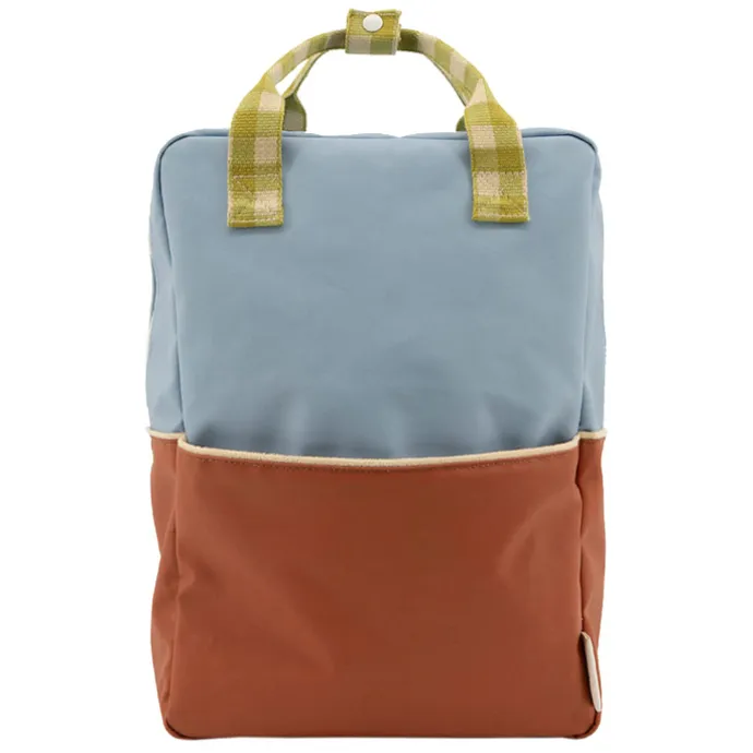 Sticky Lemon Colourblocking Backpack Large blueberry willow brown pear green