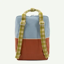 Sticky Lemon Colourblocking Backpack Large blueberry willow brown pear green
