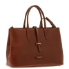The Bridge Dalston Shopping Tote brown/gold