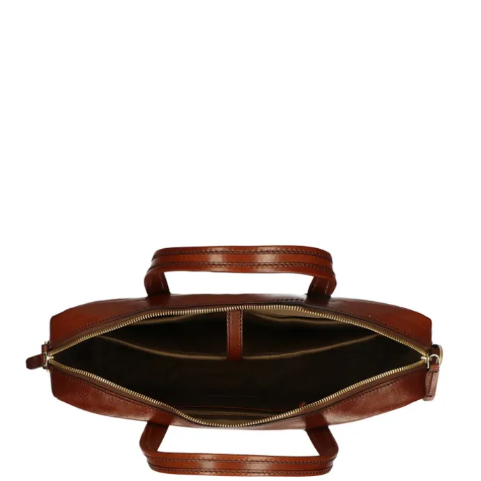 The Bridge Vespucci Briefcase brown