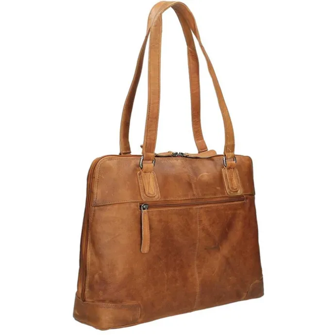 The Chesterfield Brand Flint Shoulderbag Large cognac