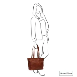 The Chesterfield Brand Monza Shopper cognac