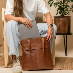 The Chesterfield Brand Nunavik Shopper cognac