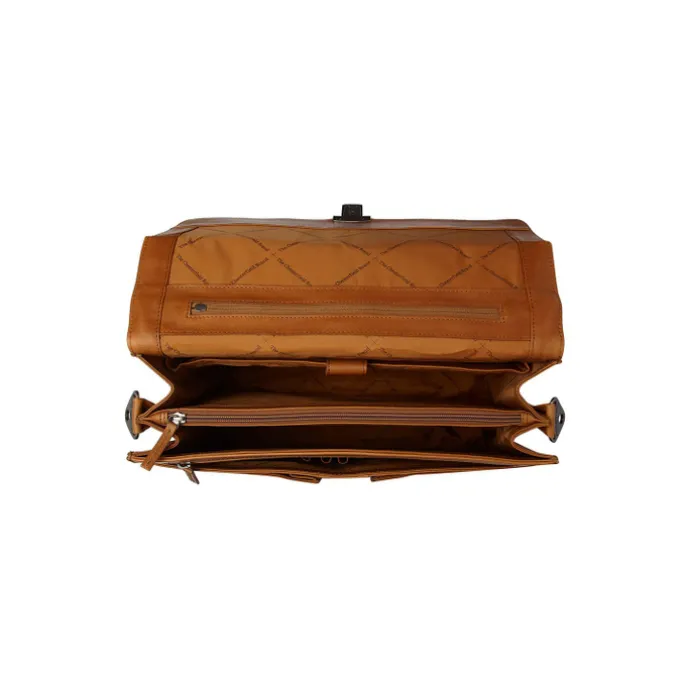 The Chesterfield Brand Stuttgart Businesstas cognac