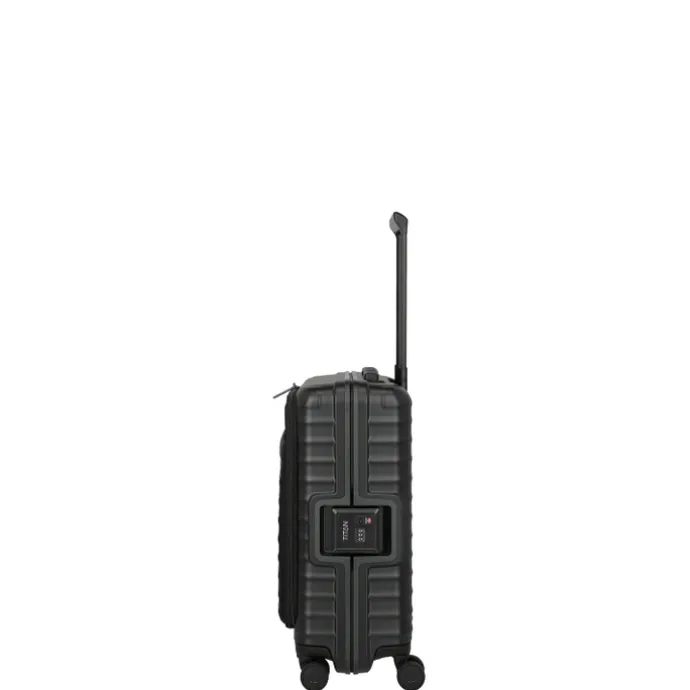 TITAN Overseas 4 Wheel Cabin Spinner Frontpocket nightshade black