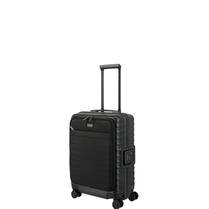 TITAN Overseas 4 Wheel Cabin Spinner Frontpocket nightshade black