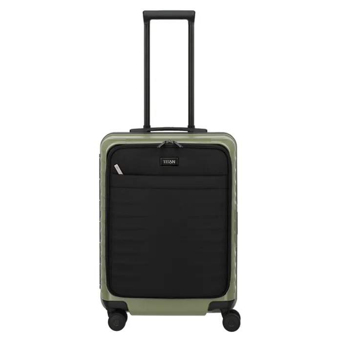TITAN Overseas 4 Wheel Cabin Spinner Frontpocket forest green