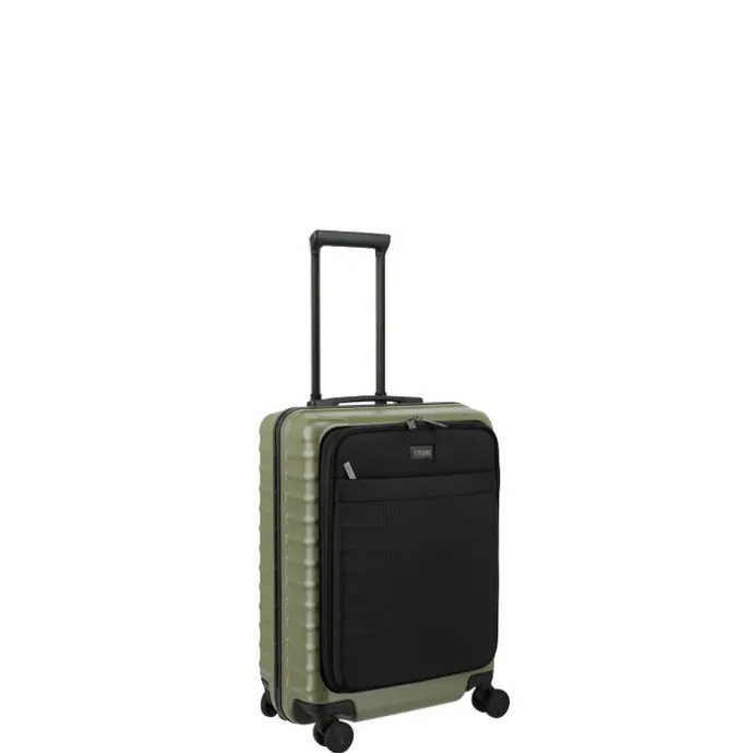 TITAN Overseas 4 Wheel Cabin Spinner Frontpocket forest green