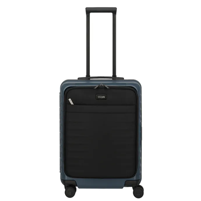 TITAN Overseas 4 Wheel Cabin Spinner Frontpocket midnight blue
