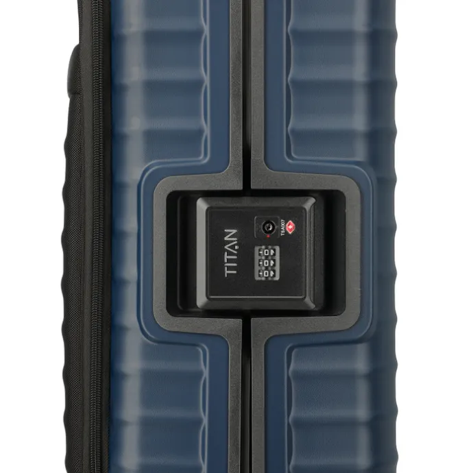 TITAN Overseas 4 Wheel Cabin Spinner Frontpocket midnight blue