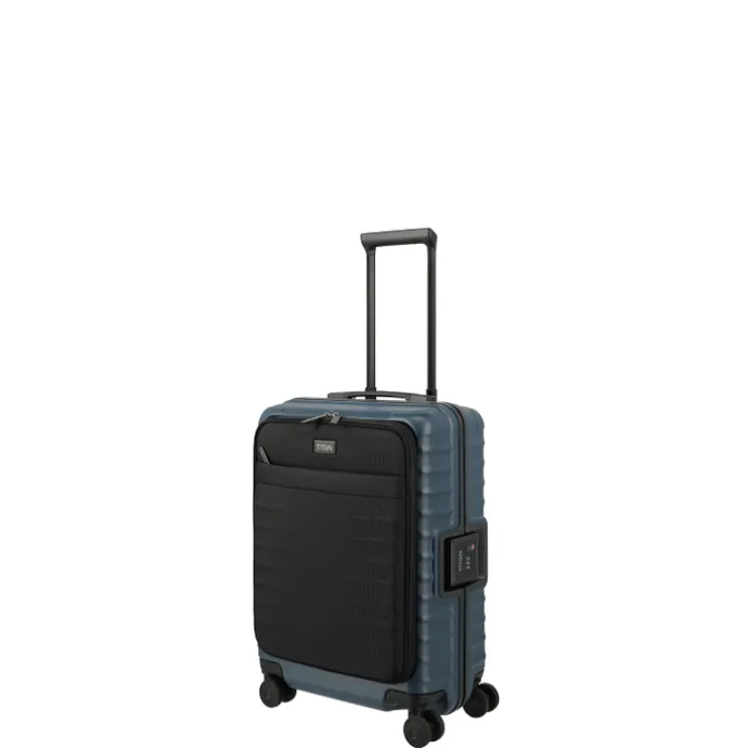 TITAN Overseas 4 Wheel Cabin Spinner Frontpocket midnight blue