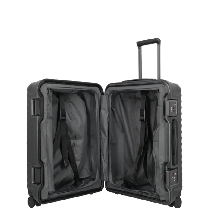TITAN Overseas 4 Wheel Trolley M+ nightshade black