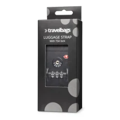 Travelbags Travel Accessories TSA Luggage Strap black