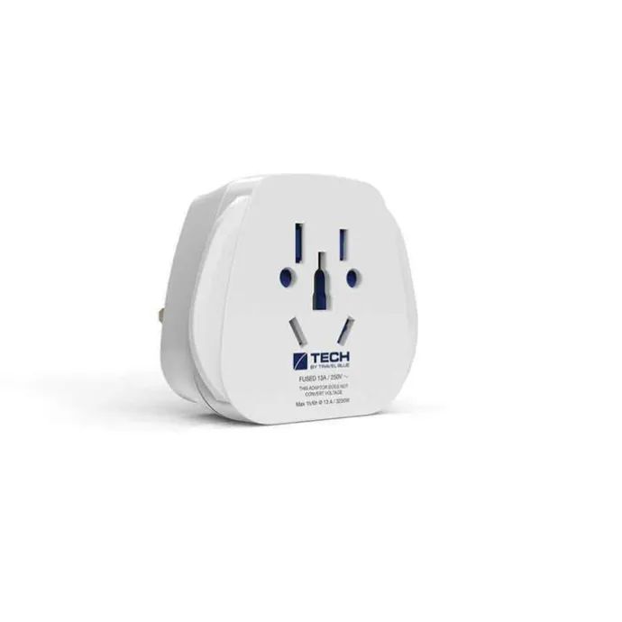 TravelBlue British Travel Adaptor white
